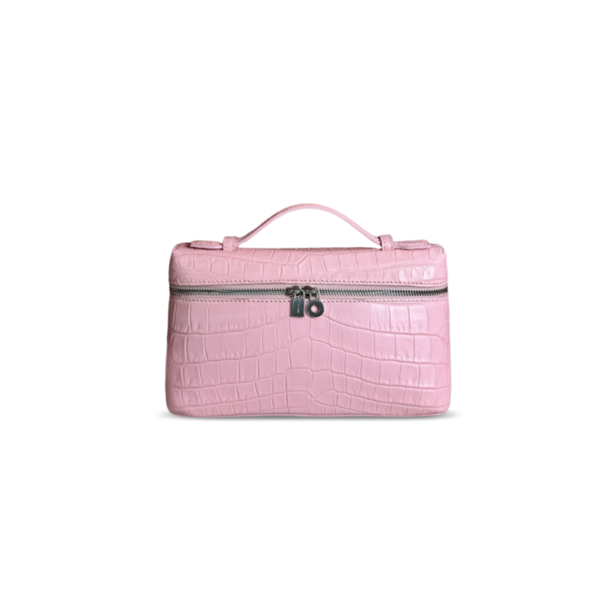 L0r0 P1ana extra pocket l19 crocodile leather (19*11*6.5cm)
